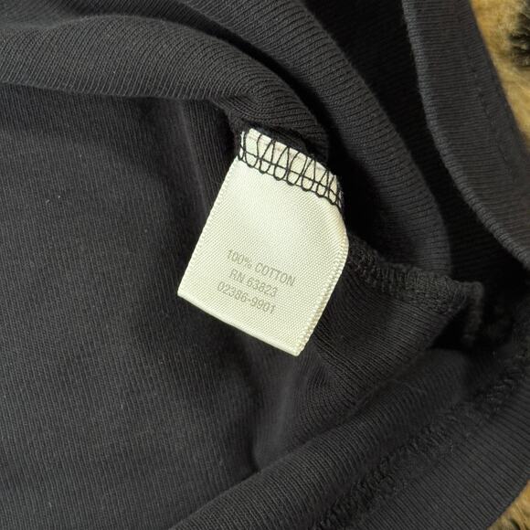 Classic Unbranded Best Fit Small Black Cotton Turtleneck Minimalist Layering Top - Picture 6 of 7